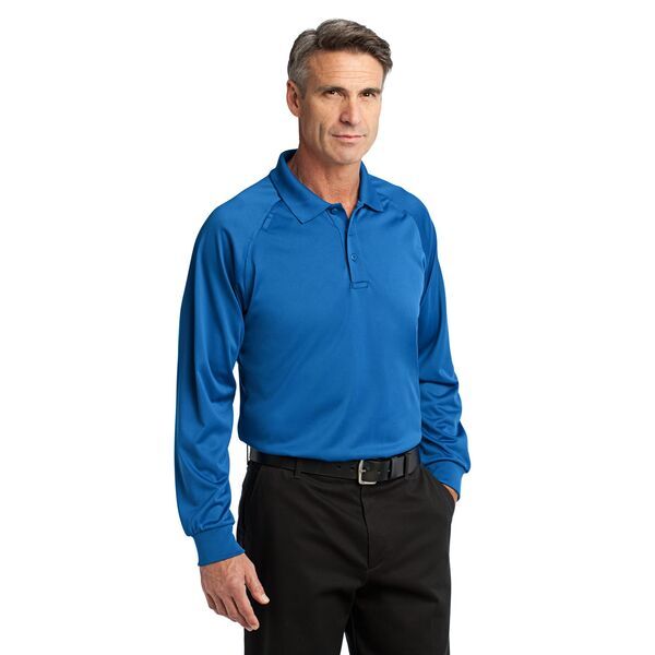 CornerStone® Select Snag-Proof Tactical Men's Performance Long Sleeve Polo