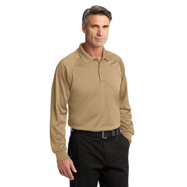 CornerStone® Select Snag-Proof Tactical Men's Performance Long Sleeve Polo