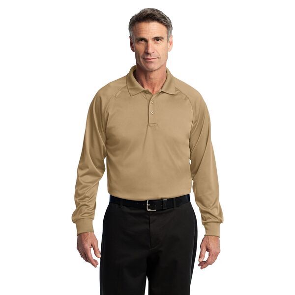 CornerStone® Select Snag-Proof Tactical Men's Performance Long Sleeve Polo