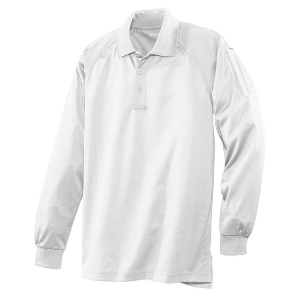 CornerStone® Select Snag-Proof Tactical Men's Performance Long Sleeve Polo