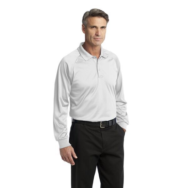 CornerStone® Select Snag-Proof Tactical Men's Performance Long Sleeve Polo