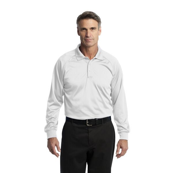 CornerStone® Select Snag-Proof Tactical Men's Performance Long Sleeve Polo