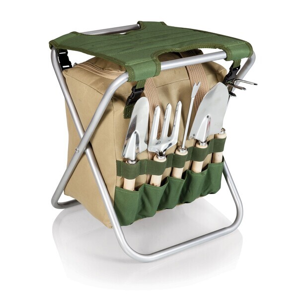 Gardener Folding Chair & Tool Set