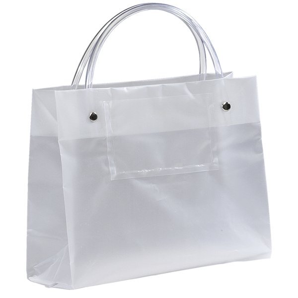 Frosted High Density Handled Shopper, 8" x 6"