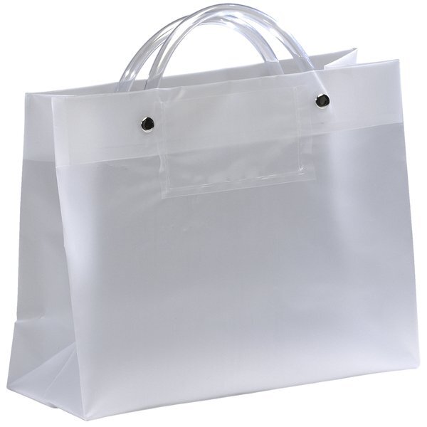 Frosted High Density Handled Shopper, 10" x 8"