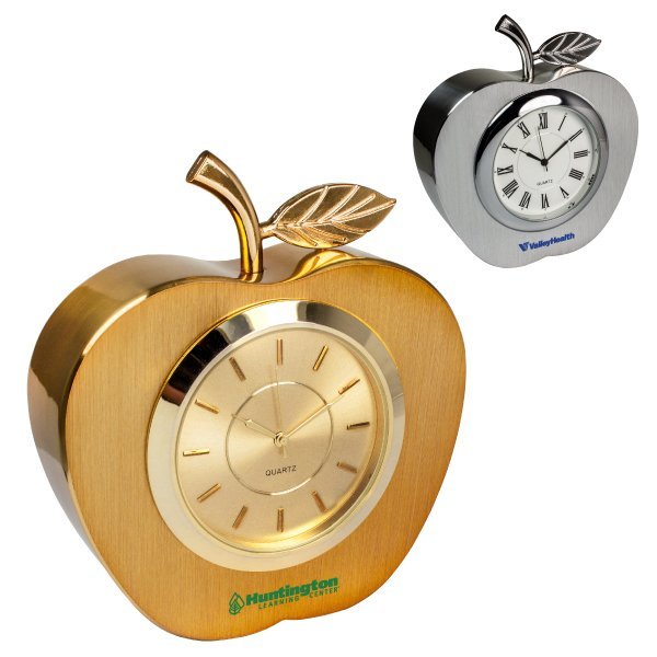 Metal Apple Desk Clock