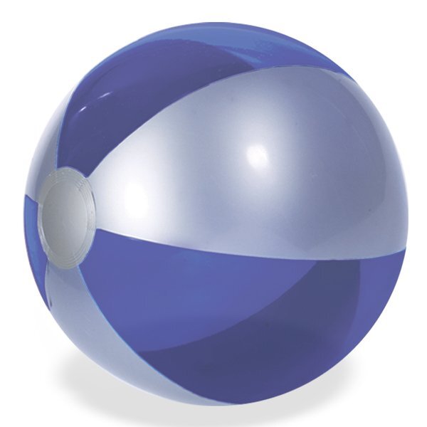 Silver Two-Tone Beach Ball, 10-1/2"