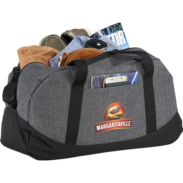 Graphite Polycanvas Gym Duffel Bag, 18"