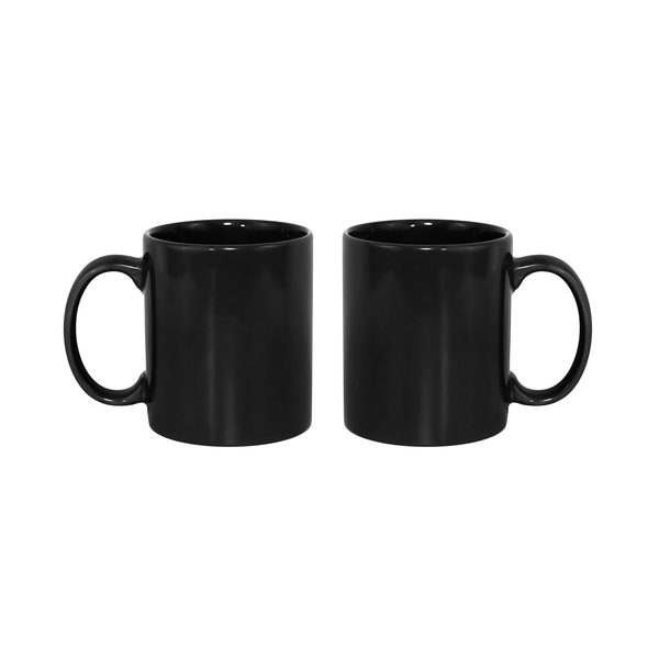 Classic C-Shaped Handle Ceramic Mug, 11oz. - Colors