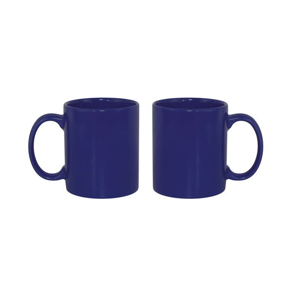 Classic C-Shaped Handle Ceramic Mug, 11oz. - Colors