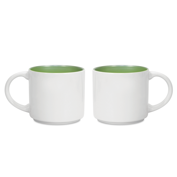 Metro Two-Tone Ceramic Mug, 14oz.