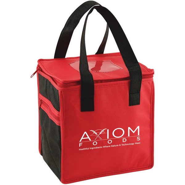 Two-Tone Cubic Non Woven Lunch Tote