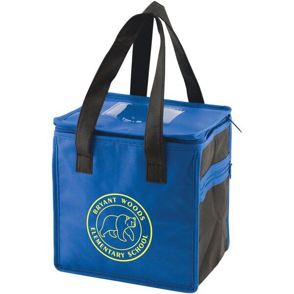 Two-Tone Cubic Non Woven Lunch Tote