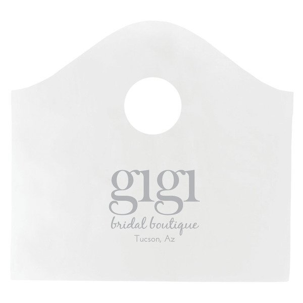 Frosted Super Wave Handle Bag, 11" x 12"