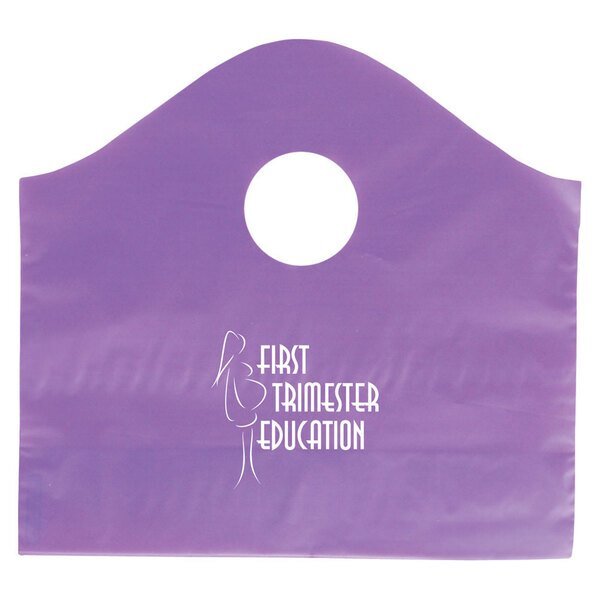 Frosted Super Wave Handle Bag, 11" x 12"