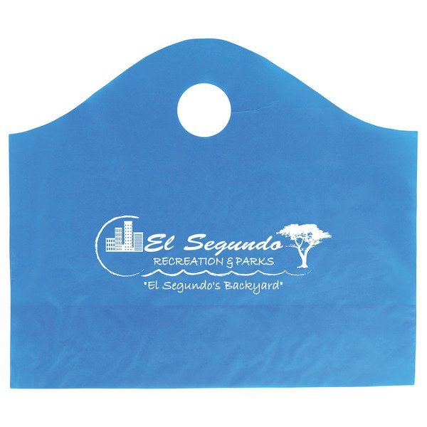 Frosted Super Wave Handle Bag, 15" x 18"