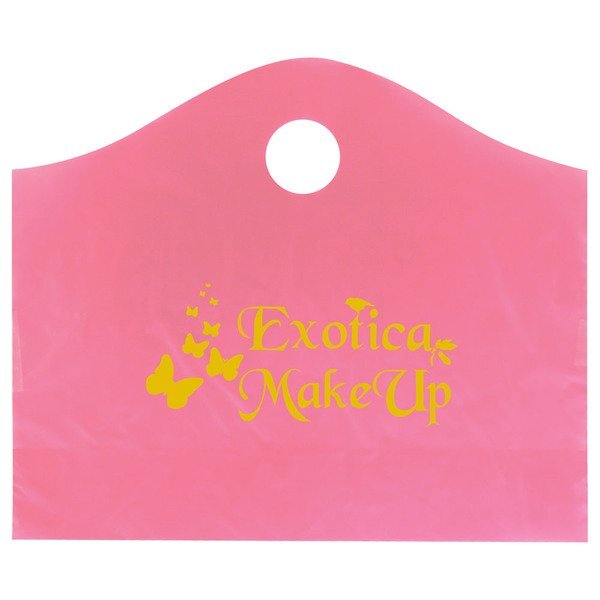 Frosted Super Wave Handle Bag, 15" x 18"