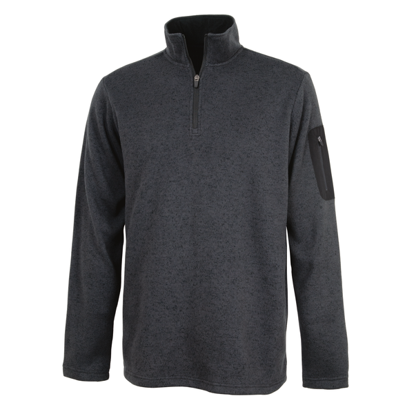 Charles River® Heathered Fleece Men's Quarter Zip