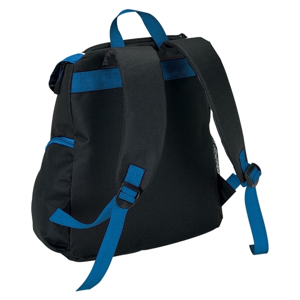 Sporty PEVA Lined 18-Can Backpack Cooler