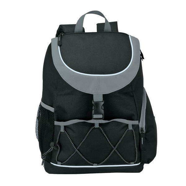 Sporty PEVA Lined 18-Can Backpack Cooler