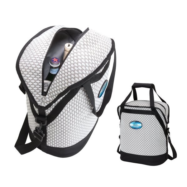 Woven Mesh Oval 20-Can Cooler Bag