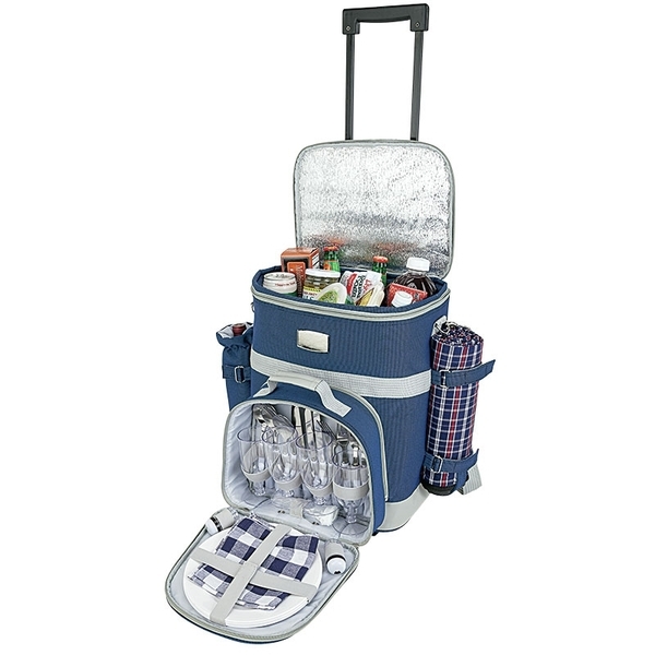 Central Park 4 Person Trolley Picnic Cooler Set