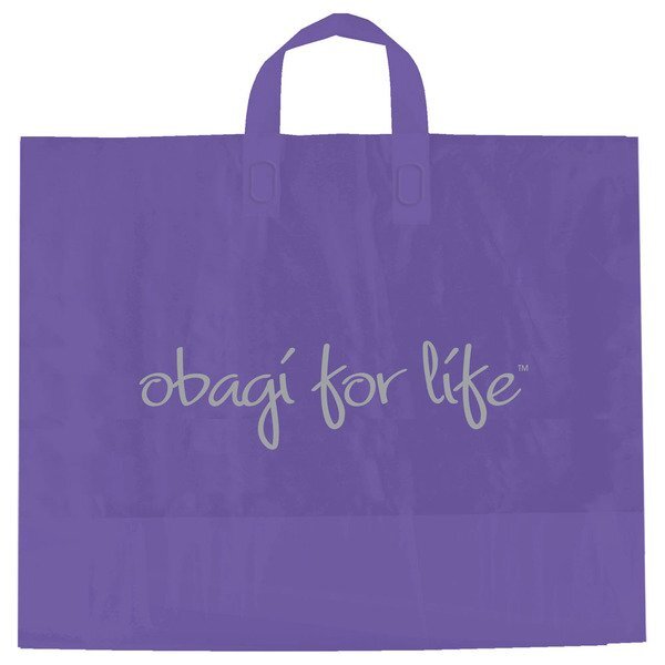 Color Frosted Soft Loop Handle Bag, 15" x 16"