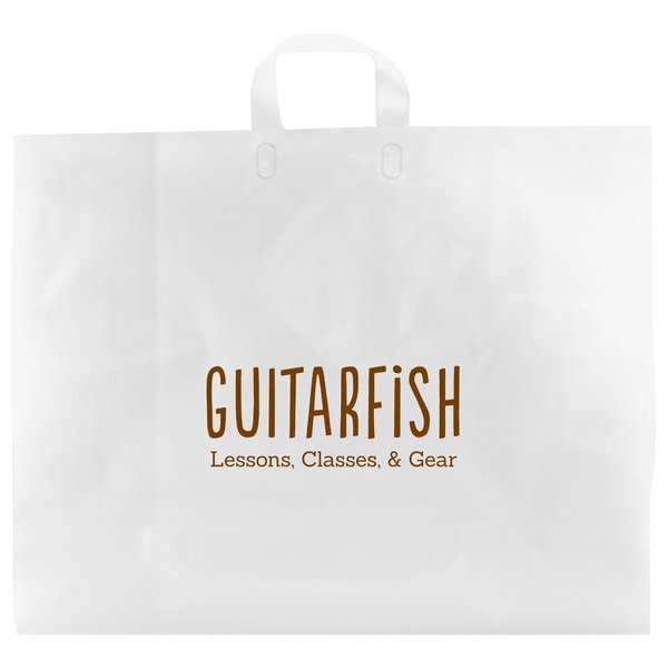 Color Frosted Soft Loop Handle Bag, 18" x 22"