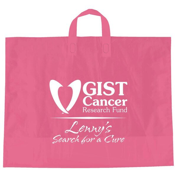 Color Frosted Soft Loop Handle Bag, 18" x 22"