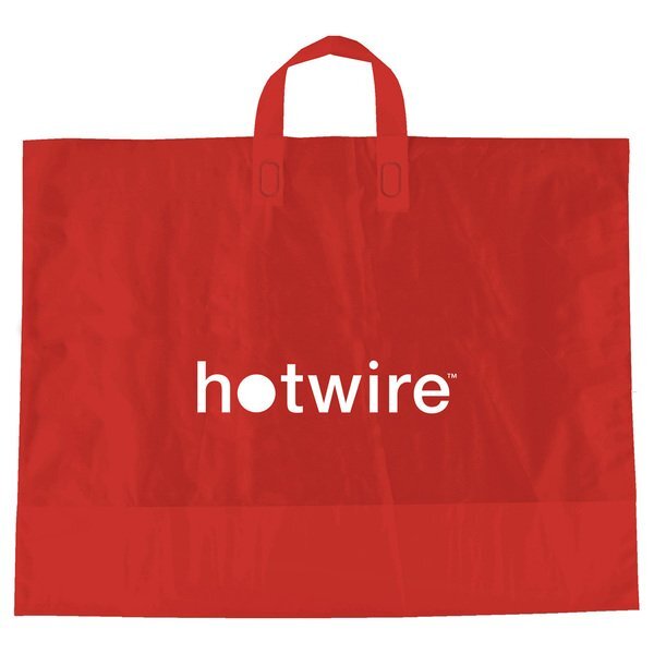 Color Frosted Soft Loop Handle Bag, 18" x 22"