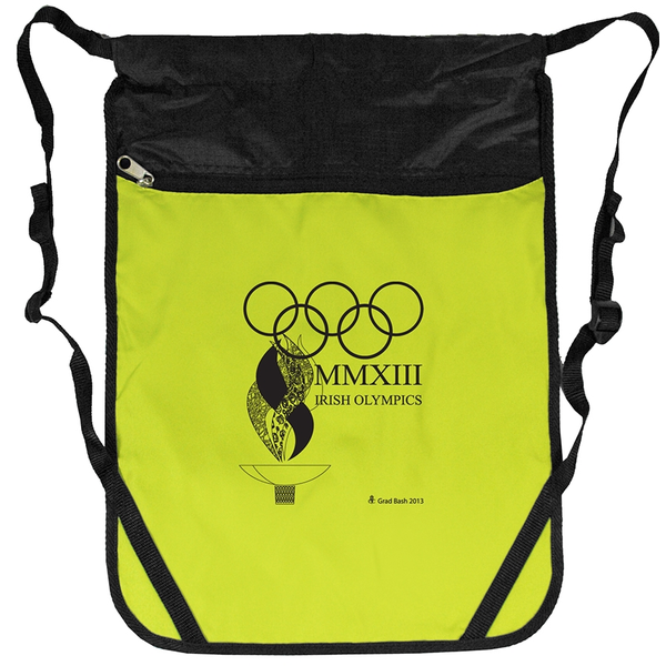 Double Compartment Drawstring Sports Backpack