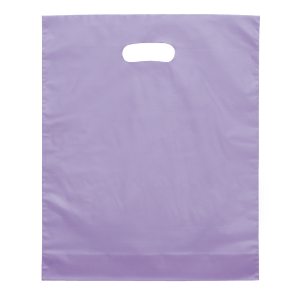 Frosted Brite Plastic Take Home Bag, 12" x 15"