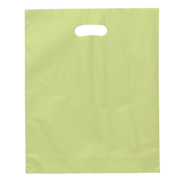 Frosted Brite Plastic Take Home Bag, 12" x 15"