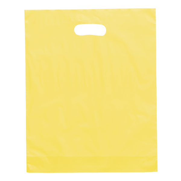 Frosted Brite Plastic Take Home Bag, 12" x 15"