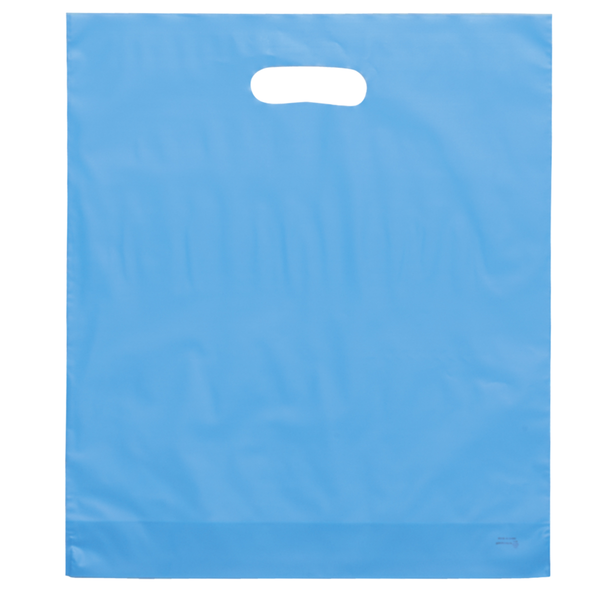 Frosted Brite Plastic Take Home Bag, 15" x 18"