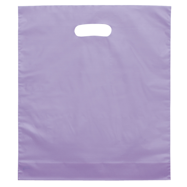 Frosted Brite Plastic Take Home Bag, 15" x 18"