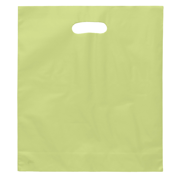 Frosted Brite Plastic Take Home Bag, 15" x 18"