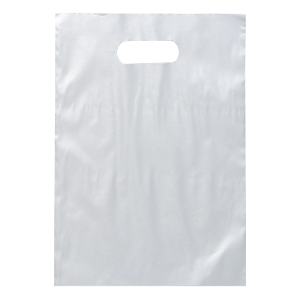 Frosted Brite Plastic Take Home Bag, 9-1/2" x 14"
