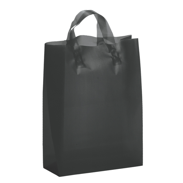 Frosted Shopper Plastic Bag, 10" x 13"