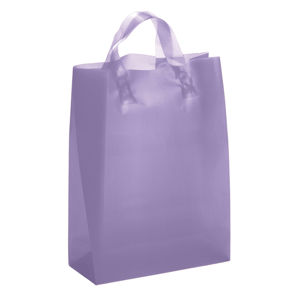 Frosted Shopper Plastic Bag, 10" x 13"