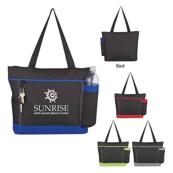 Journey Large Drink Bottle Pocket 600D Tote Bag