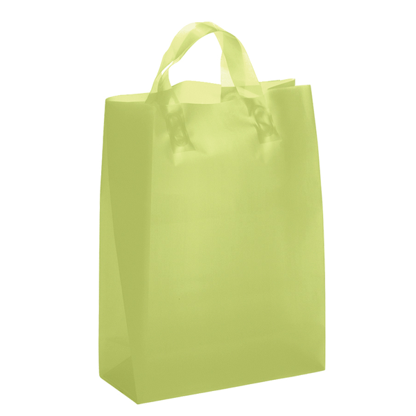 Frosted Shopper Plastic Bag, 10" x 13"