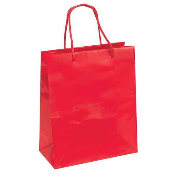 Gloss Finish Euro Tote Gift Bag, 10" x 12"