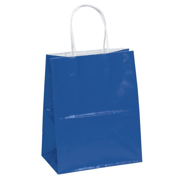 Gloss Finish Paper Shopper, 7-3/4" x 9-3/4", Colors