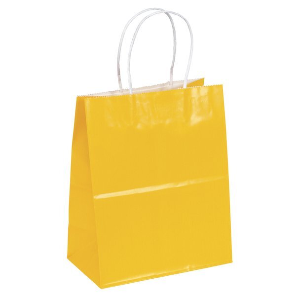 Gloss Finish Paper Shopper, 7-3/4" x 9-3/4", Colors