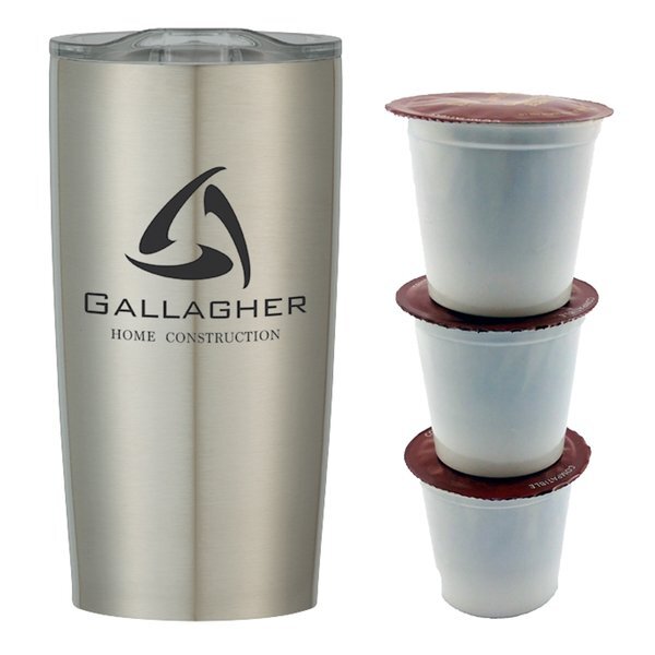 Himalayan Wake-Up Tumbler and Coffee Gift Set, 20oz.