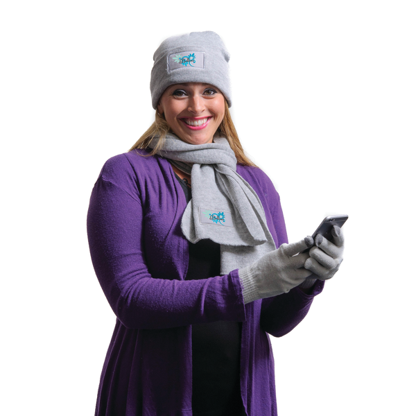 Acrylic Hat, Scarf & Touch Screen Gloves Gift Set
