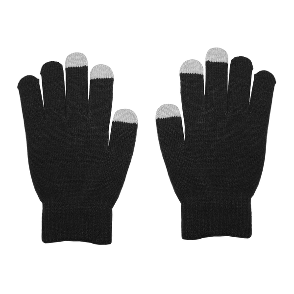 Acrylic Hat, Scarf & Touch Screen Gloves Gift Set