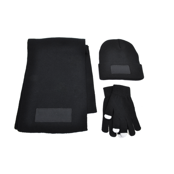 Acrylic Hat, Scarf & Touch Screen Gloves Gift Set