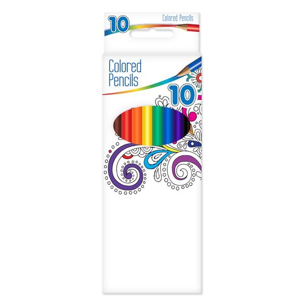 Color Therapy 10-Pack Pre-Sharpened Colored Pencils